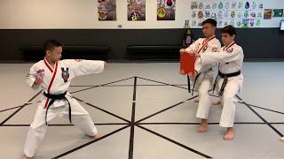 Board Break elbow strike