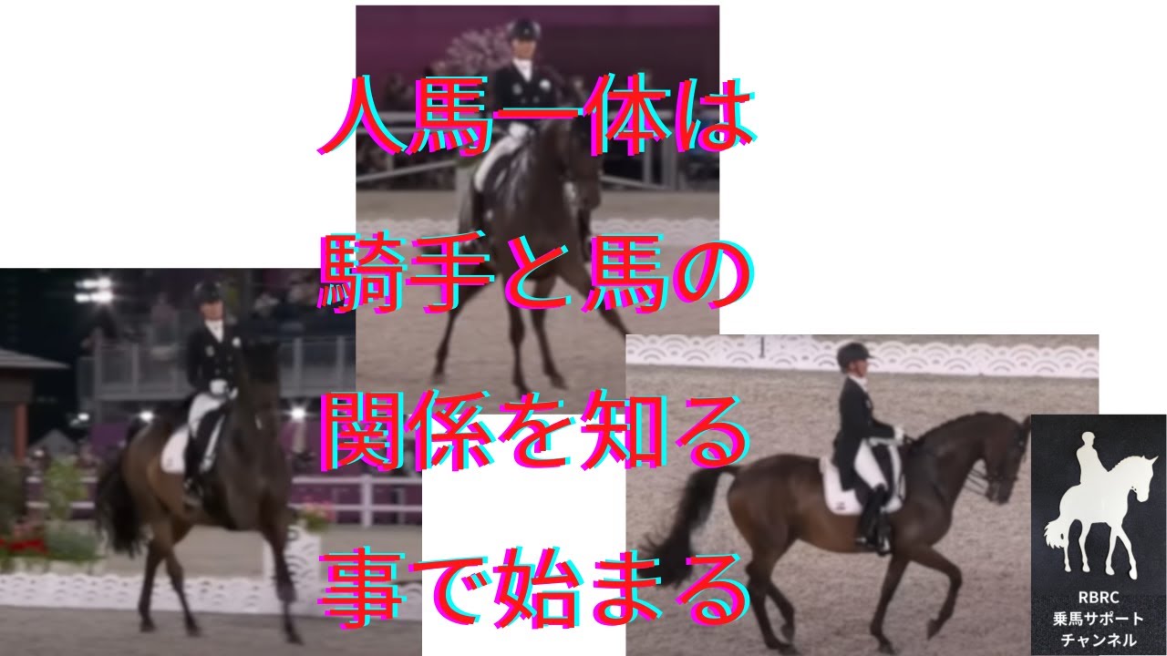 【乗馬・馬術】人馬一体、騎手と馬の姿勢の関係【永久保存版】 - YouTube