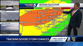 Oklahoma could see high winds, hail during severe weather threat Wednesday