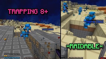 TRAPPING 8+ PEOPLE AT ONCE! *RAIDABLE* - Minecraft HCF