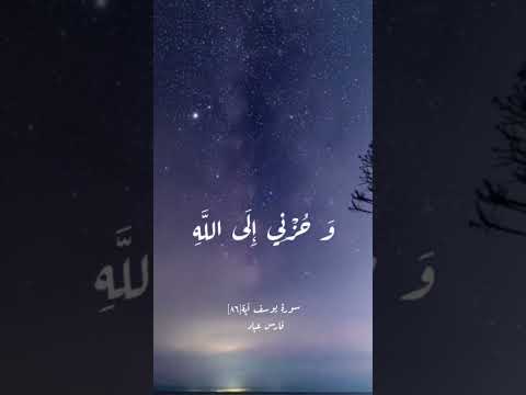 قال إنما أشكو بثي وحزني إلى الله فارس عباد سورة يوسف قرآن المصحف