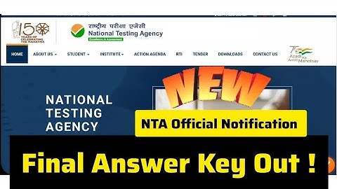 UGC NET / CSIR 2023 : Final Answer Key,  Result & Cut Off June 2023 । Ugc Net 2023 । CSIR NET 2023