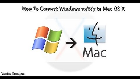 How To Convert Windows 10/8/7 to Mac OS X (100% Working)