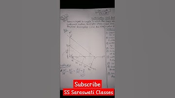 Class 10th || Ex. 11.1 (Q.7) || Construction || SS Saraswati Classes|| #construction #ncert #SSC....