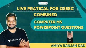 Computer MS Powerpoint Questions with live pratical For OSSSC COMBINED | Now it will be easy to r...