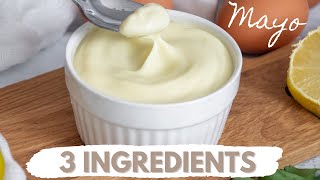 Homemade Mayonnaise In Less Than 2 Minutes With 3 Ingredients Only 