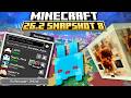 Minecraft 26.2 Snapshot 8 : Liste Amis, Biome Sulfur et Leak Mob !