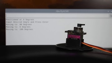 Arduino and MG90S Servo - Control via the Serial Monitor