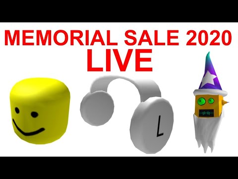 Roblox Memorial Day Sale 2020 Live Youtube - roblox memorial day sale 2020 new items limiteds roblox live stream youtube