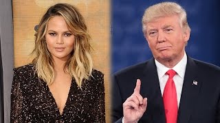 Chrissy Teigen FIRES BACK At Trump - Gives Twitter Fan Her Dress Just Because