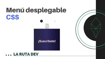 Menú Desplegable Animado Con CSS | Tutorial CSS Transitions