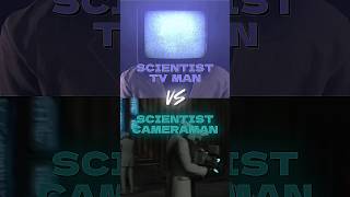 Scientist TV Man VS Scientist Cameraman 🔵🟣 #shorts #skibiditoilet #dafugboom