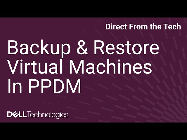 How to Backup u0026 Restore Virtual Machines in PowerProtect Data Manager (PPDM) class=