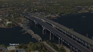 Gold Star Memorial Bridge in New London, Connecticut