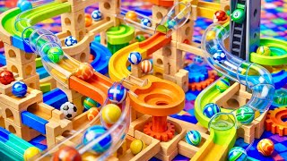 Marble Run Peaceful Flow ASMR – Smooth Motion Patterns