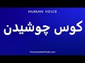How To Pronounce کوس چوشیدن