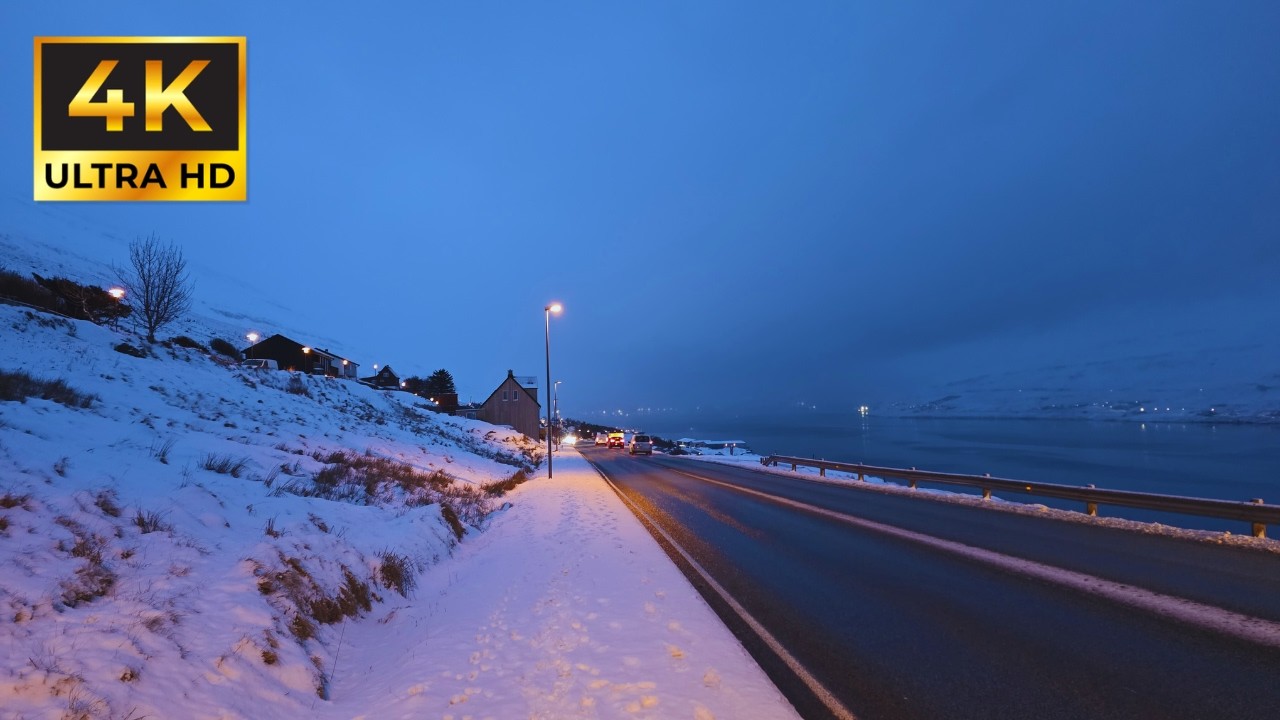 Walking Tour to Søldarfjørður | Faroe Islands, Lamba, Søldarfjørður [4K HDR]