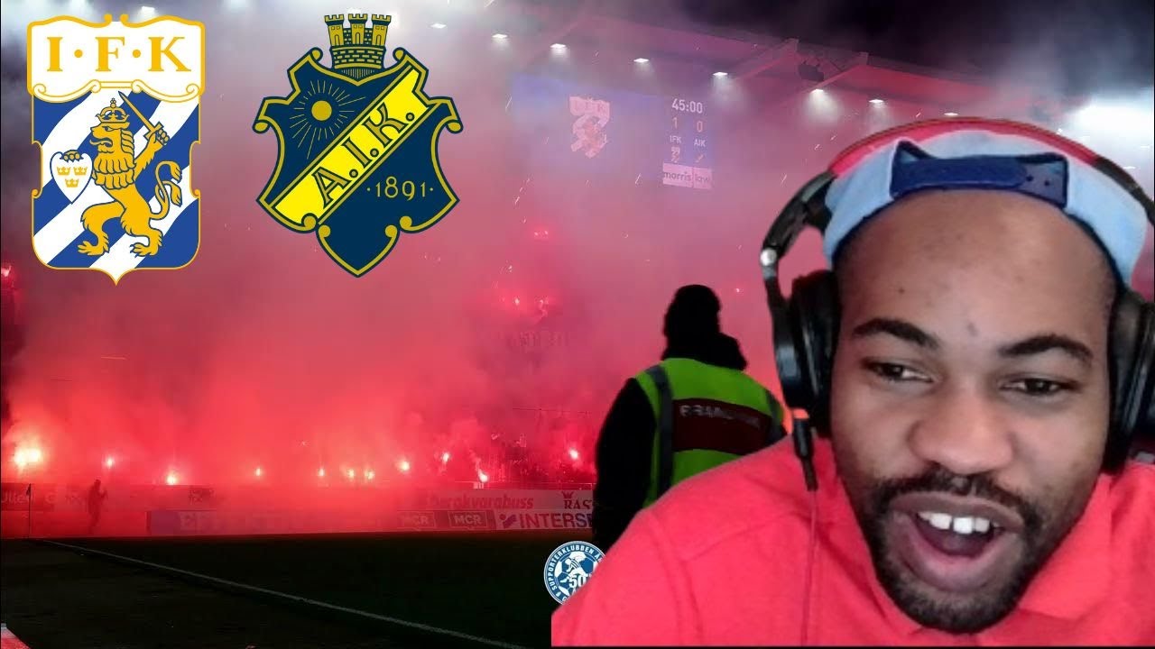 American Reacts To IFK Göteborg Amazing Hafttime PyroShow | IFK ...