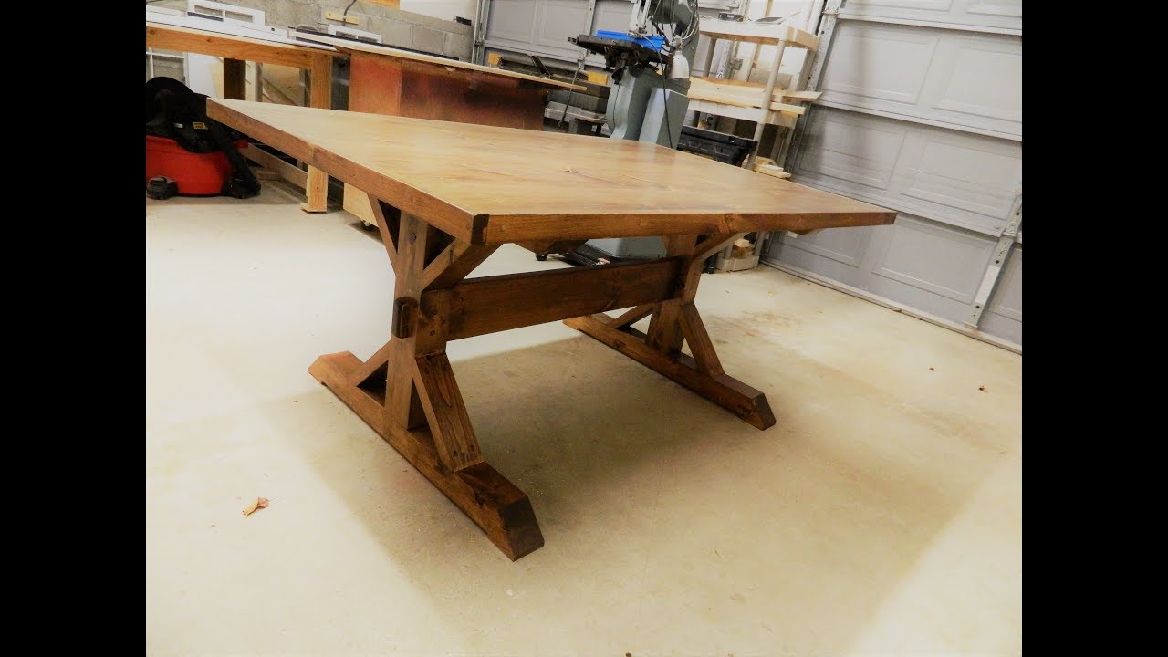 Farm table build/Made a huge mistake - YouTube