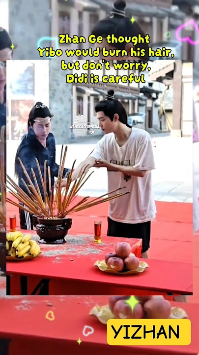 Zhan Ge thought Yibo would burn his hair, but don't worry Didi is careful #yizhan #theuntamed #bjyx