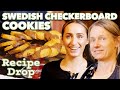 Swedish chocolatevanilla checkerboard cookies schackrutor  recipe drop  food52