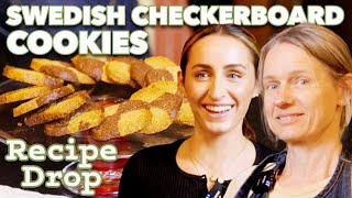 Swedish Chocolate-Vanilla Checkerboard Cookies (Schackrutor) | Recipe Drop | Food52