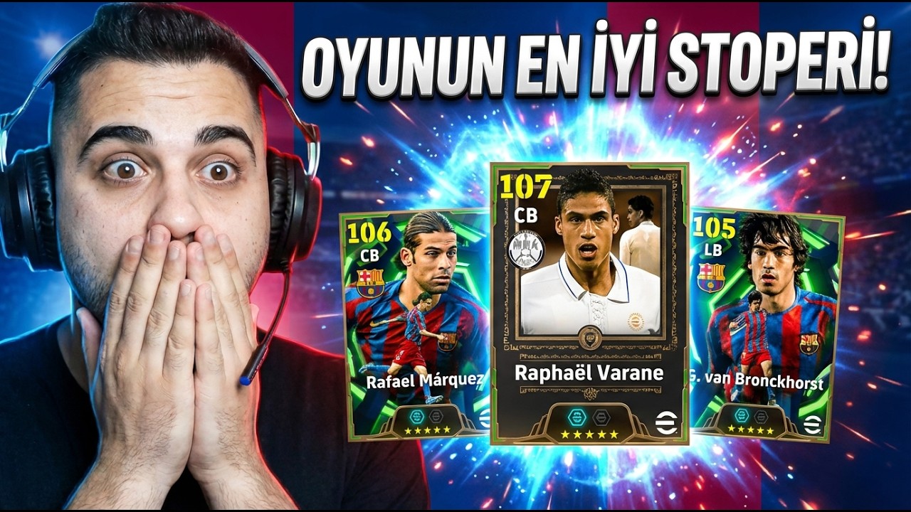 Oha! Oyunun En İyi Stoperi Gelmiş! 😱 107 Varane, R.Marquez ve Van Bronckhorst Top Açılımı + Deneme