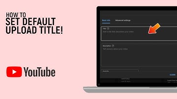 How to Set Upload Default Title |How to Set Default Title Description and Tags for Your YT Channel