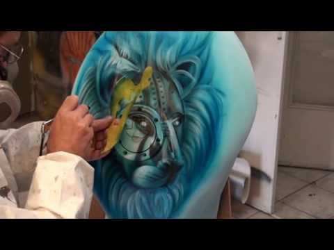 Peinture lion