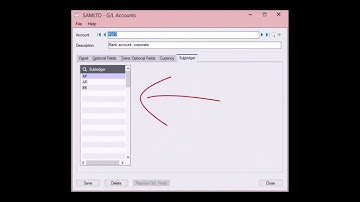 Sage 300 General Ledger GL Accounts Overview