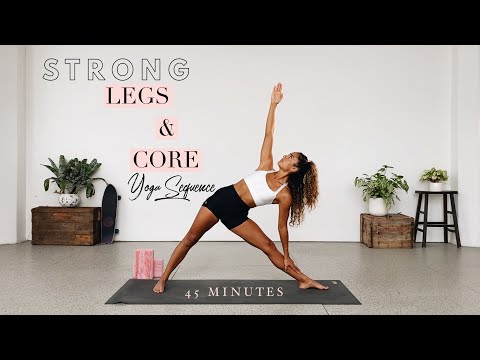 Strengthening Yoga (for legs and core) | 45 Minute led practice | Shona Vertue