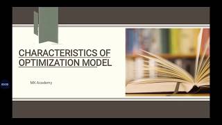 Characteristics of optimization models_urdu/hindi
