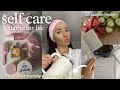 SELF CARE VLOG 🎀 | how to enter your wellness era, journaling, skincare &amp; healthy habits