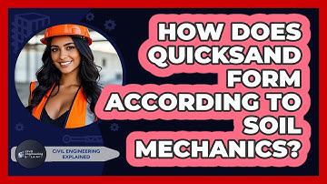 How Does Quicksand Form According To Soil Mechanics? - Civil Engineering Explained