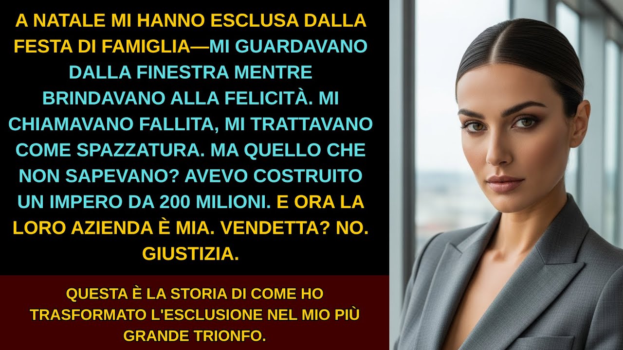 A Natale la mia famiglia ha brindato alla felicità—mentre io guardavo dalla finestra chiusa.