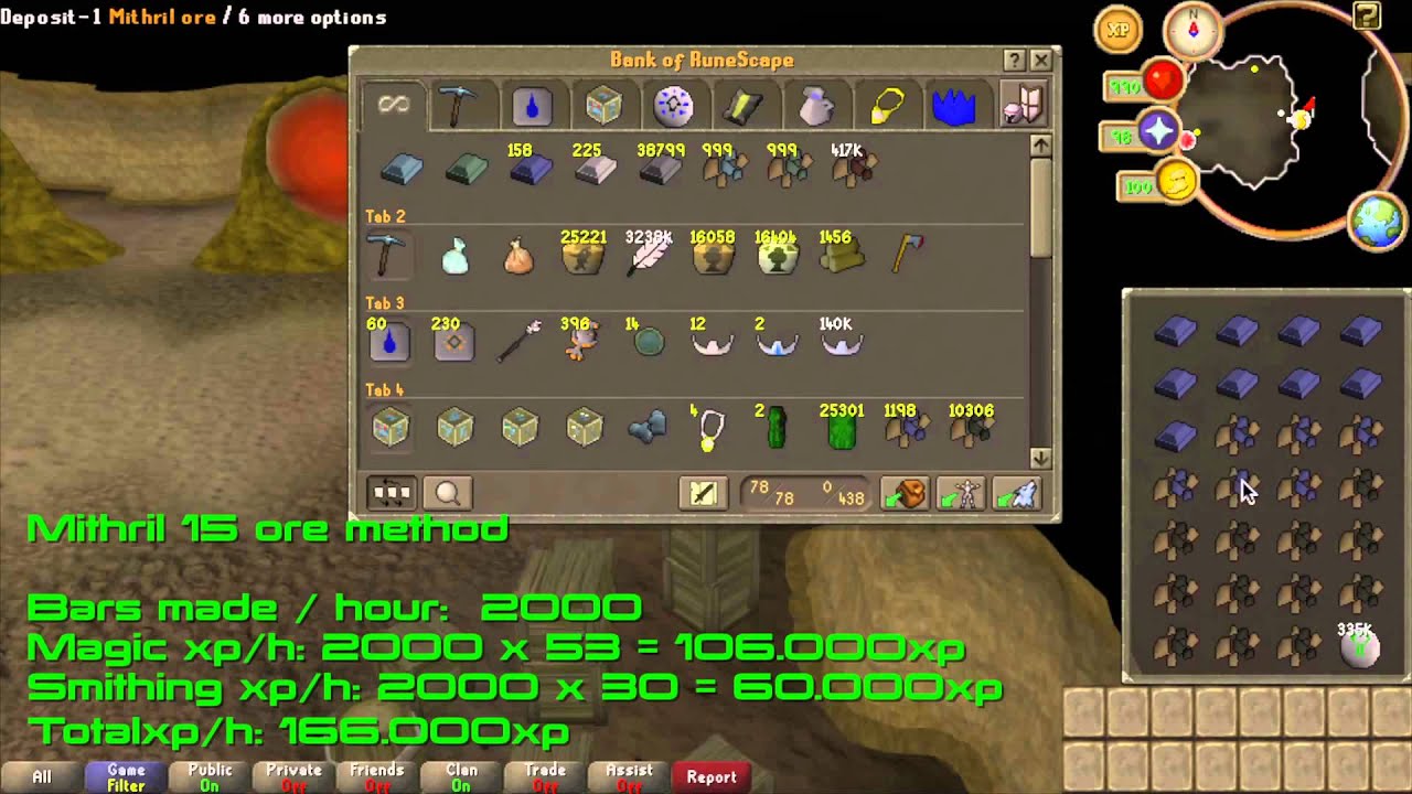 RuneScape F2P Superheating Guide For All Bars YouTube