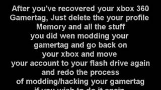 How To Un-Corrupt(Fix) an Xbox 360 Profile from Modding a Gamertag *TUTORIAL MADE EASY*