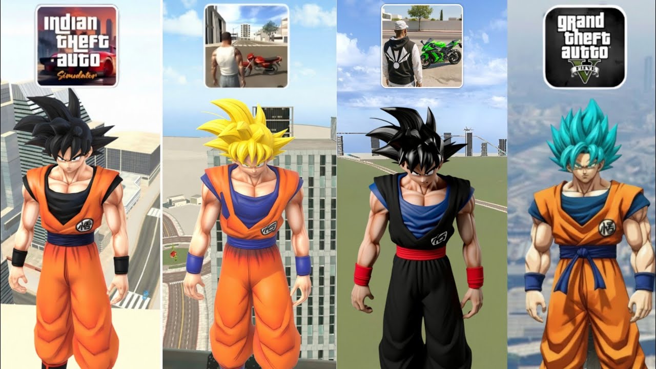 Goku Jumping in Indian GTA Games 😱