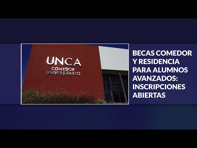 BECAS COMEDOR Y RESIDENCIA PARA ALUMNOS AVANZADOS INSCRIPCIONES ABIERTAS