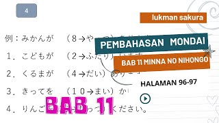 LENGKAP !! Pembahasan Mondai Bab 11 Minna 1
