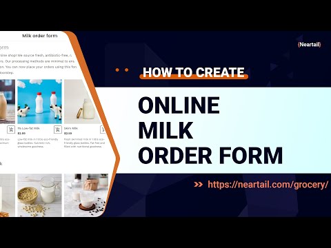 Create a Online Milk Order Form (Get started with ready-made template, Step-by-step instructions)
