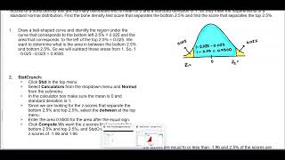Math 14 6.1 Example 7: Bone Density Test: Finding a Z Score (Using StatCrunch)