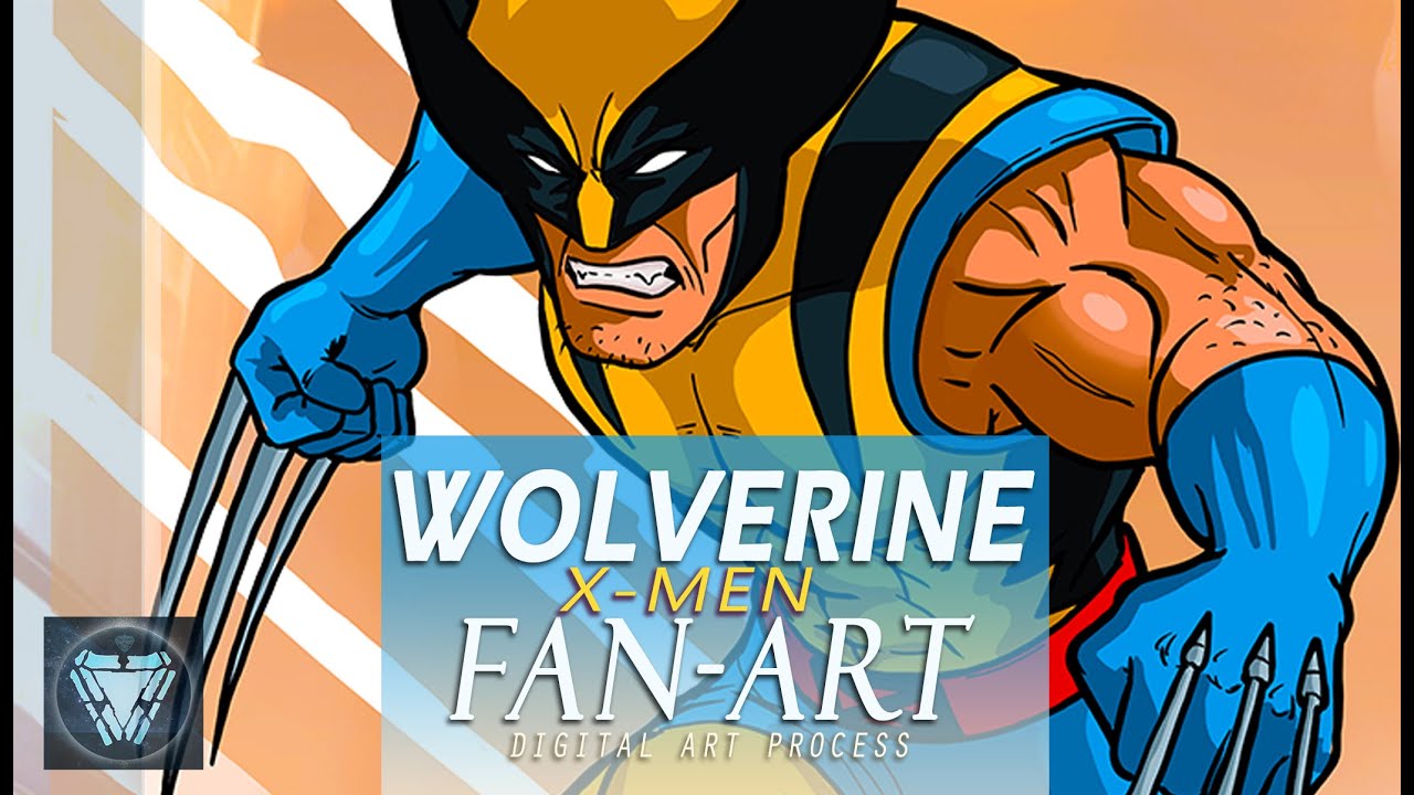 WOLVERINE FAN-ART (X-MEN 97) | IN PHOTOSHOP | Digital Art Process