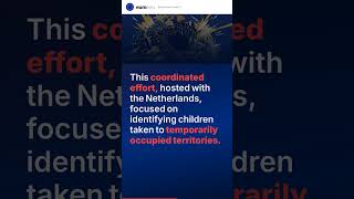Europol tracks down 45 forcibly transferred Ukrainian children #Shorts