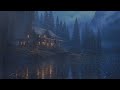 Gentle Rain Outside the Cabin 🌧️ Calm Forest Ambience for Sleep