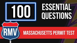 RMV Massachusetts Permit Test 2026 (100 Essential Questions)