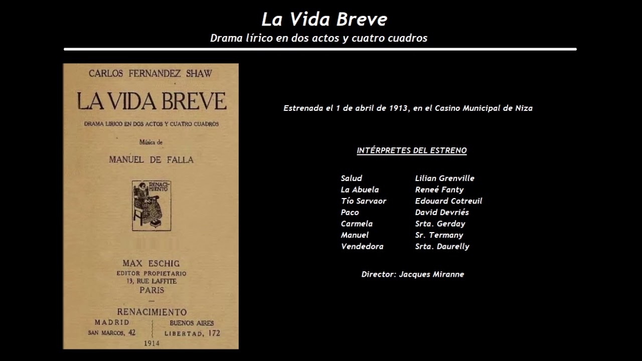 La Vida Breve - Danza Española (1929) - Orquesta Sinfónica del Gramófono