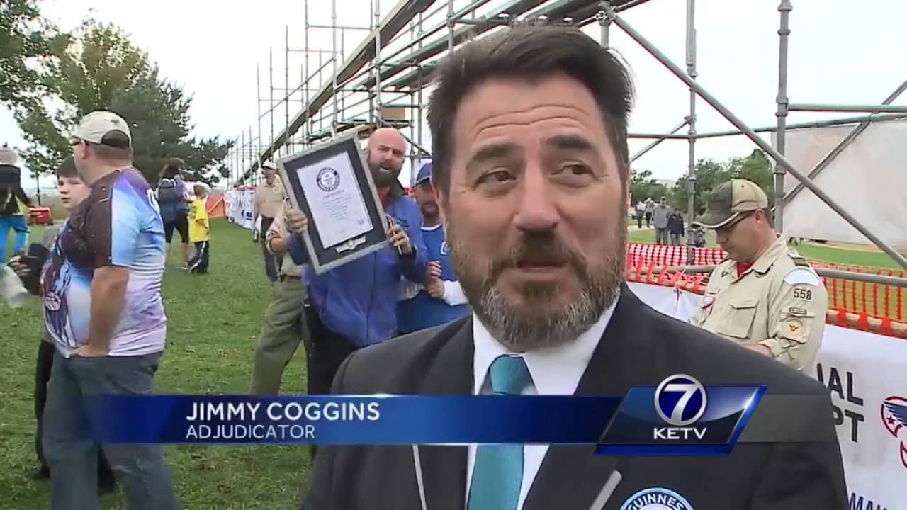 Local Pinewood derby track breaks world record