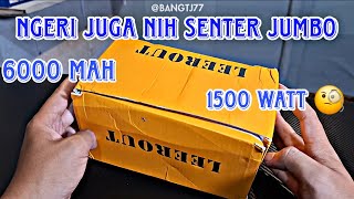 Tes cahaya senter kepala jumbo Leerout T8 