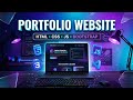 Responsive Personal Portfolio Website | HTML CSS JavaScript | Modern Portfolio Project